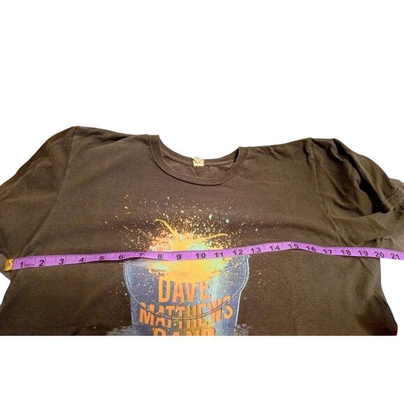 VTG Y2K Dave Mathews Band Graphic Tee Anvil Organic Cotton Grey SIZE Medium - Picture 6 of 6